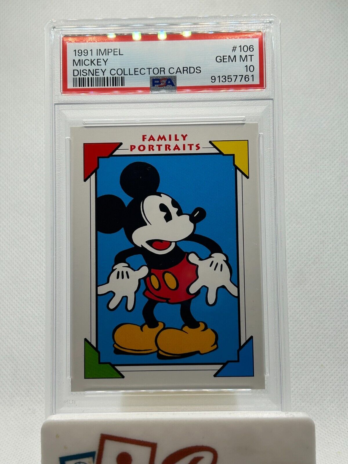 1991 Impel Disney Collector Cards #106 Mickey Mouse Family Portraits PSA 10