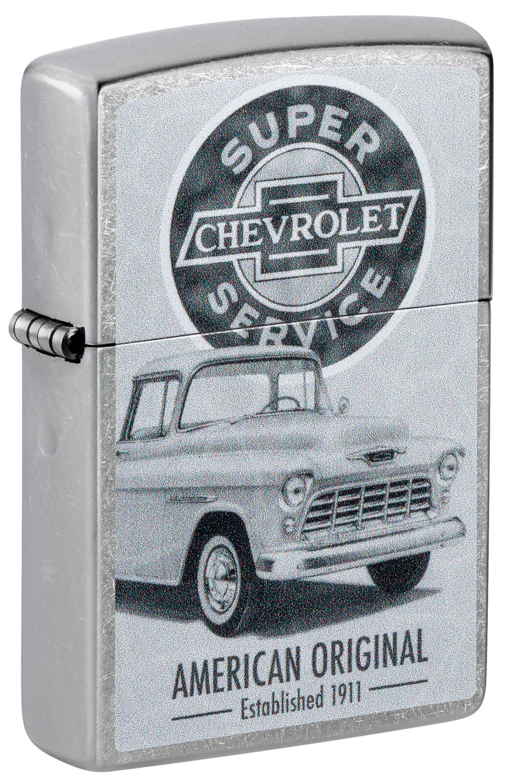 Zippo Chevrolett Street Chrome Windproof Lighter, 48757