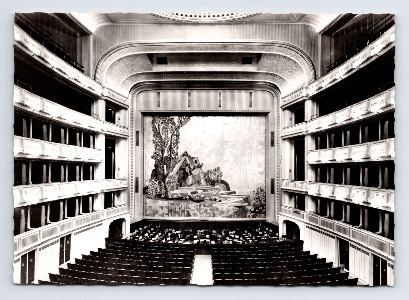 RPPC Staatsoper Interior Opera House Theater Vienna Austria Continental Postcard