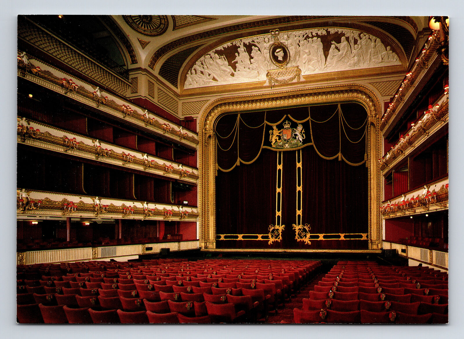 Royal Opera House Theater Convent Garden London UK Continental Postcard