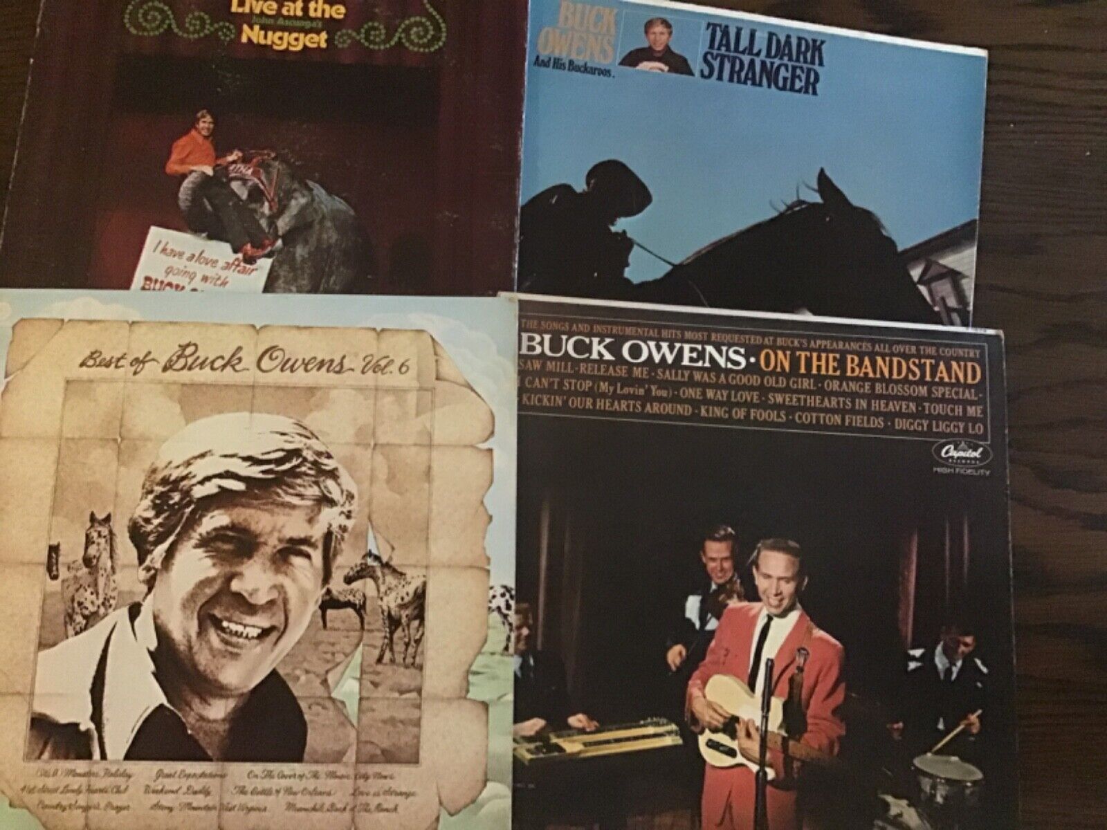 BUCK OWENS ORIGINAL VINYL LPS VG OR BETTER LIVE AT THE NUGGET/VOL. 6 +2