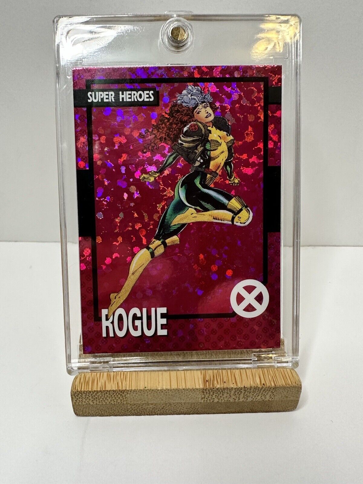 Marvel X-Men Trading Card Pink Rogue 1/749 Kith 