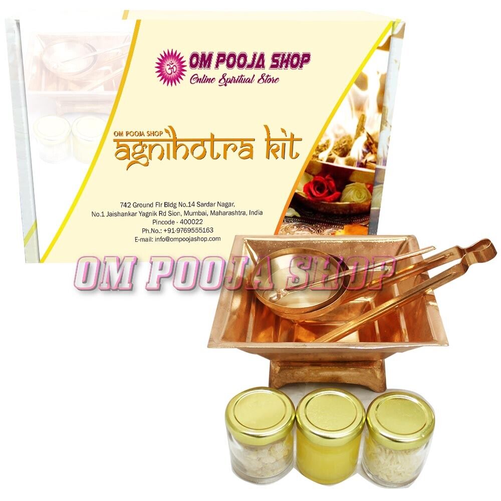 Puja Agnihotra Kit Get Benefits of Agnihotra Havan AganiHotra Om Pooja Shop