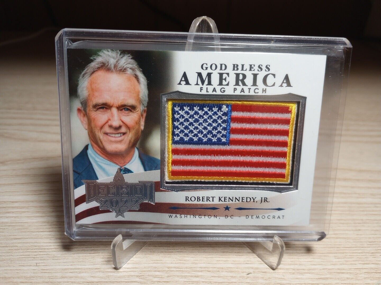 2022 Decision Series Robert F Kennedy Jr Super Flag Patch Silver Foil #GBA28