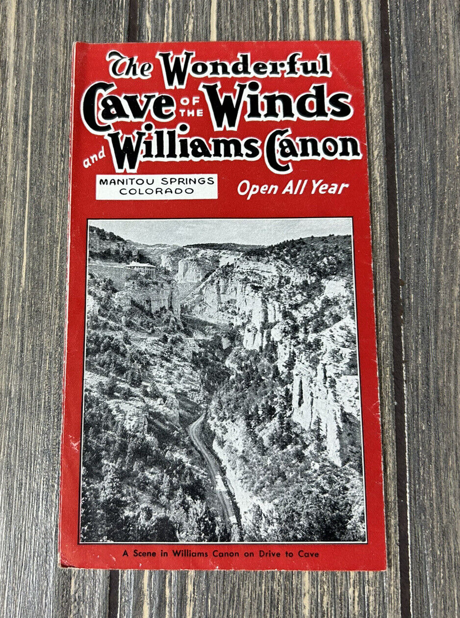Vintage The Wonderful Cave Of The Winds And Williams Canon Brochure Pamphlet