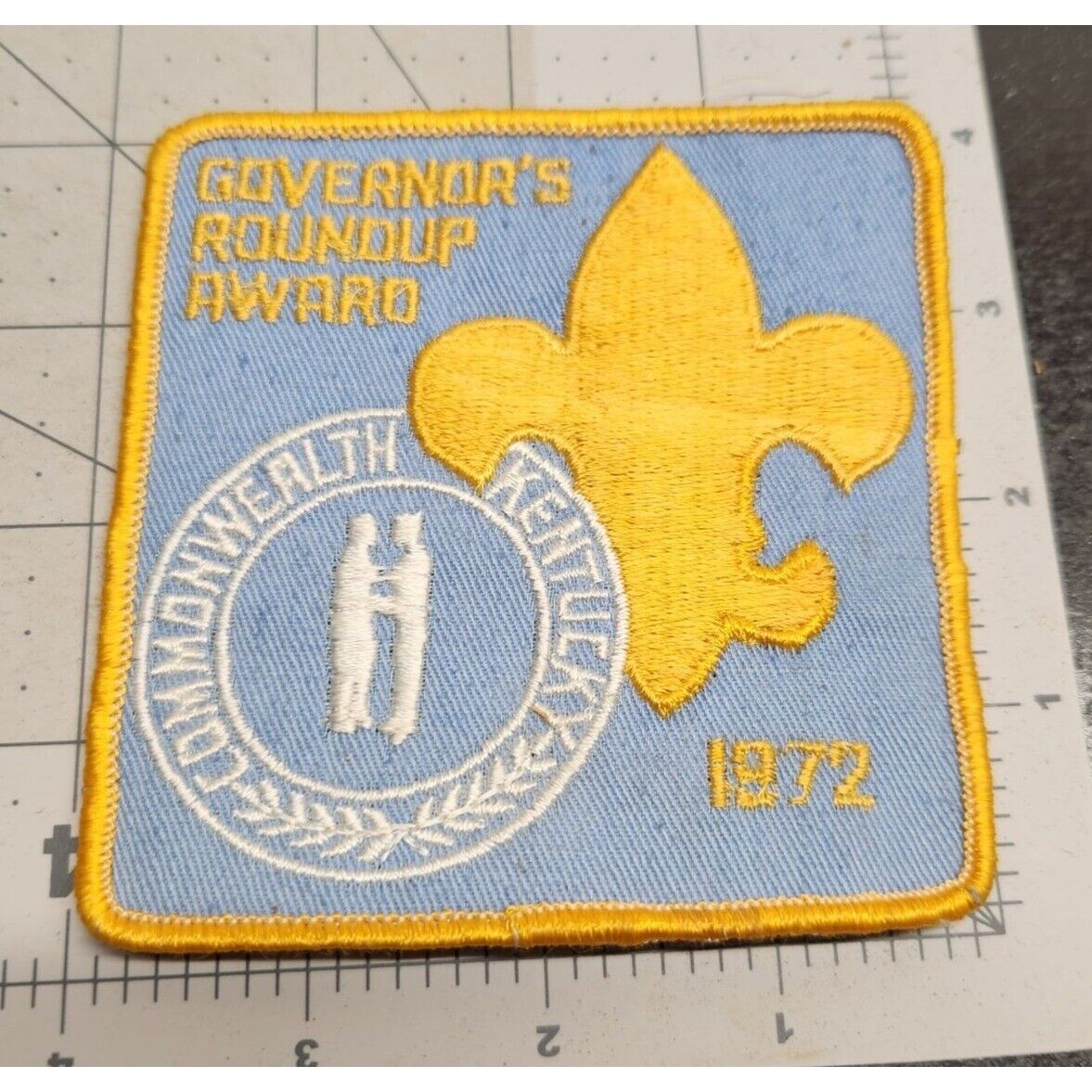 1972 Governor\'s Roundup Award Commonwealth Kentucky Patch - Boy Scouts