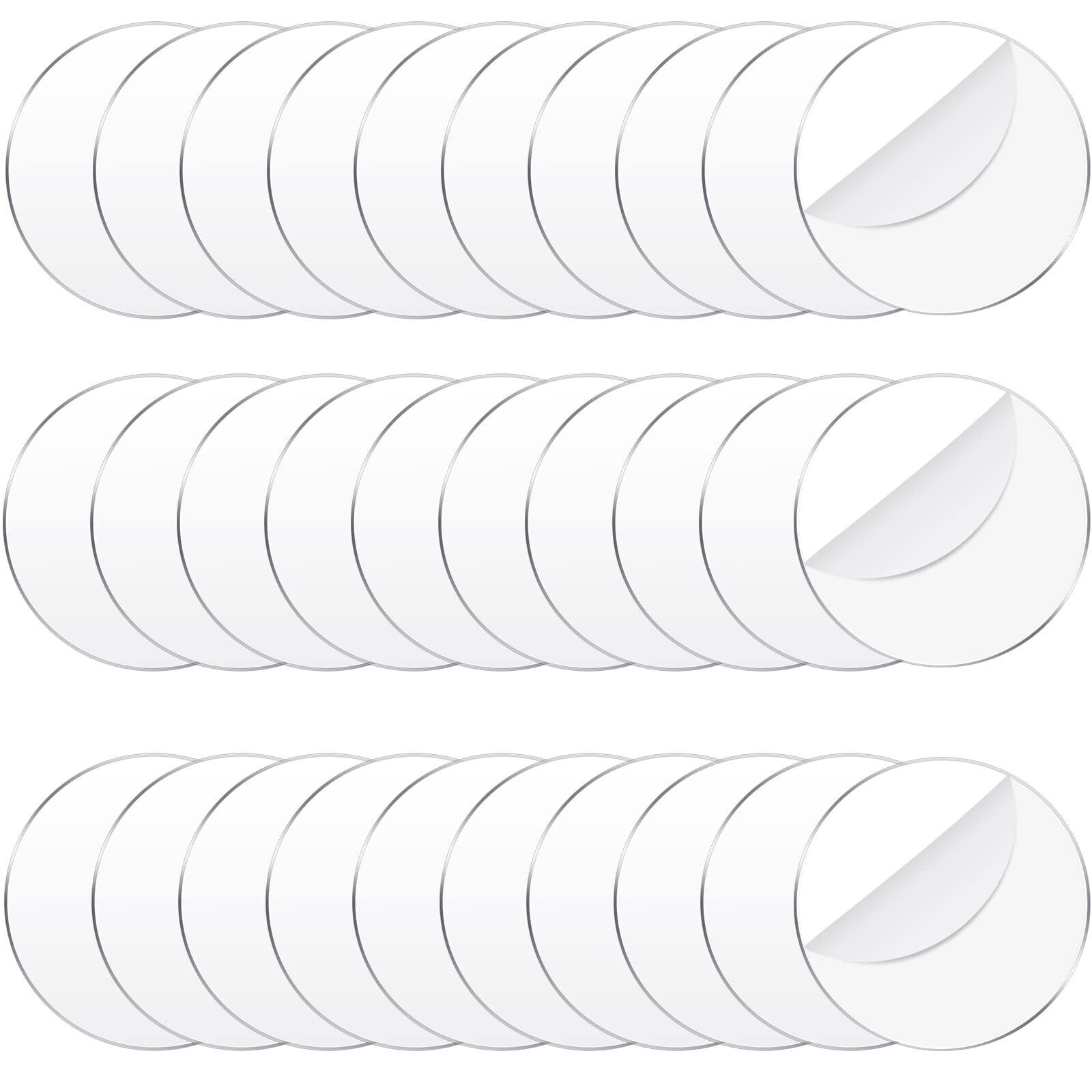 30 Pcs 4 Inch Clear Acrylic Circles Round Discs for Easter Christmas Ornament