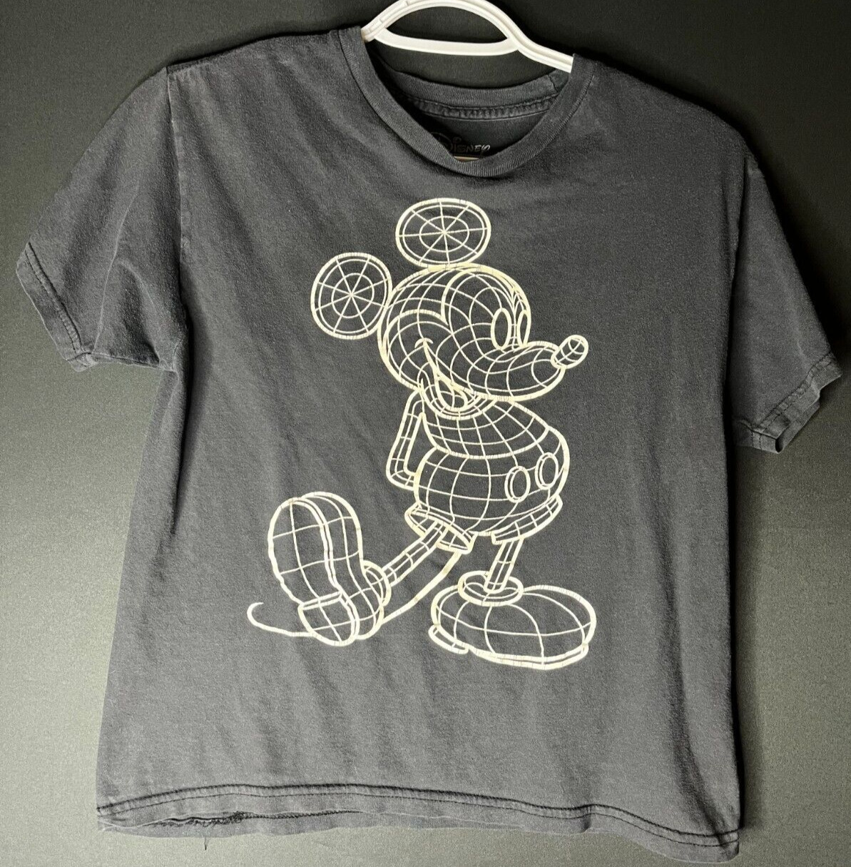 mickey mouse vintage disney shirt distressed Y2K black L