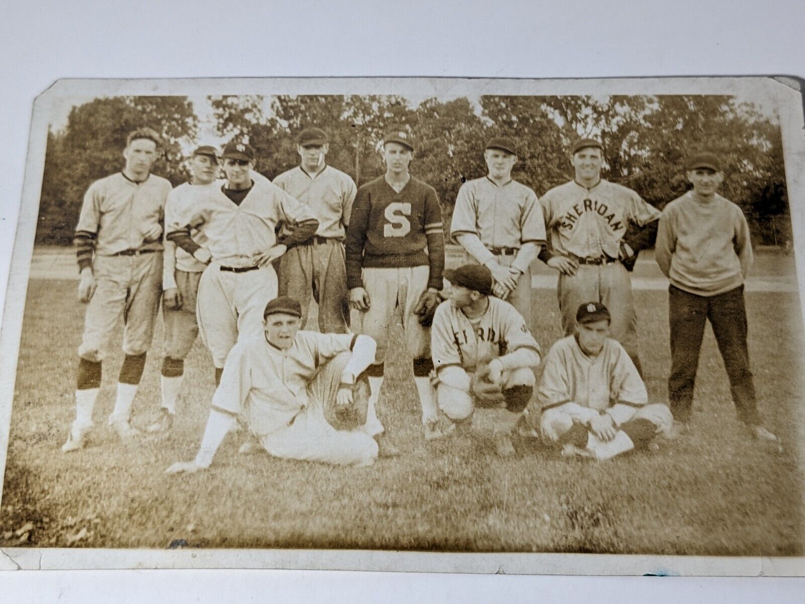 Vintage circa 1930s Snapshot Photograph Baseball Team