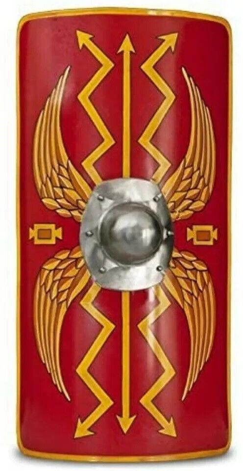 Medieval Warrior Functional Medieval Roman Armor Legion Scutum Shield 18G Steel