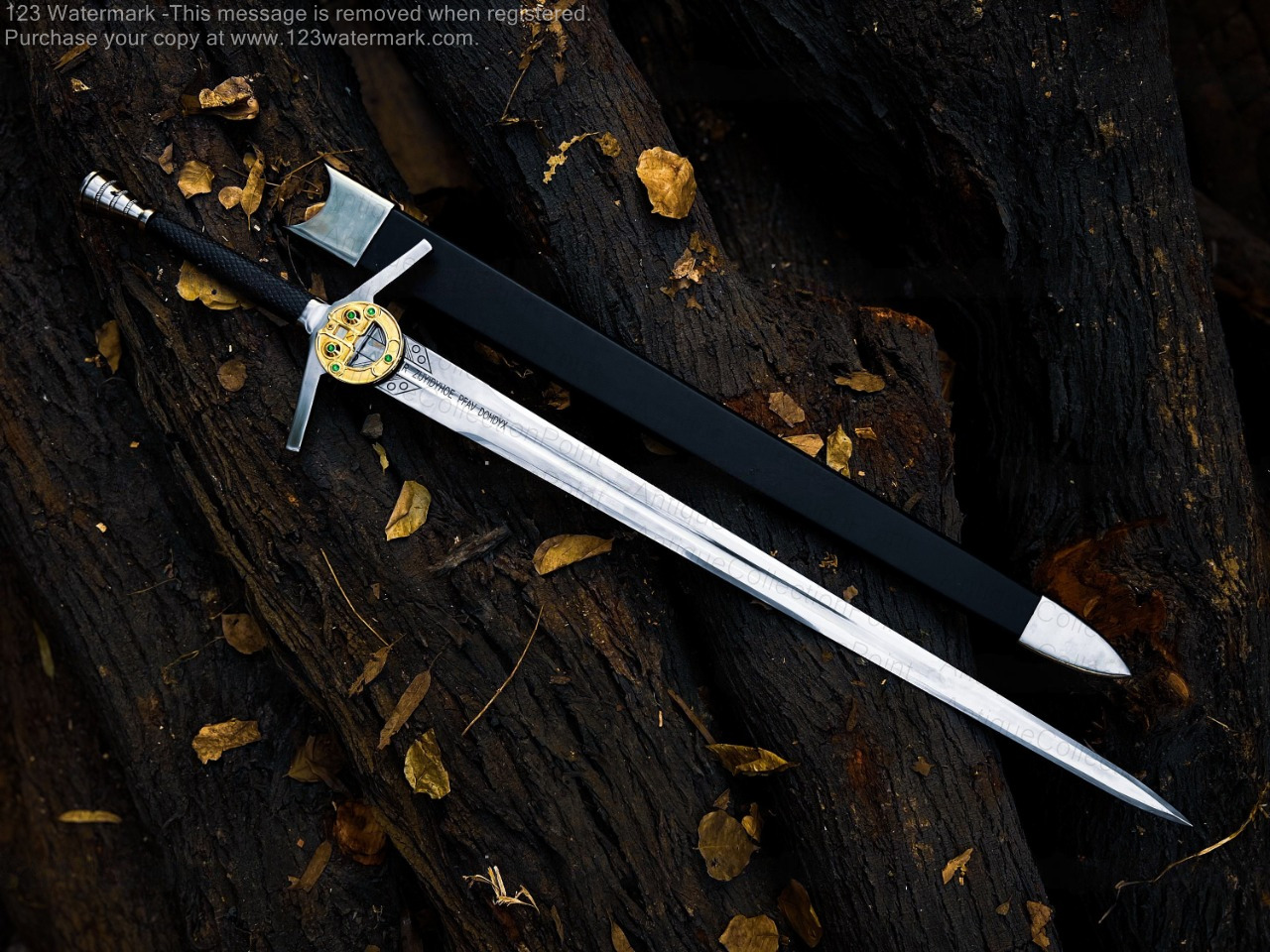 The Witcher Sword Geralt of Rivia With Renfri's Brooch Netflix's With Scabbard