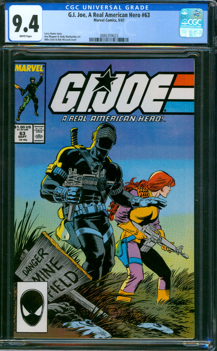 G.I. Joe #63 Marvel Comics 1987 CGC 9.4