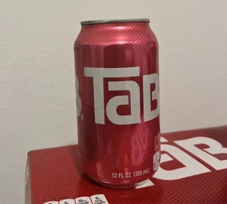 ORIGINAL TAB DIET SODA POP BY COCA COLA COLLECTABLE CAN UNOPENED FULL 12oz
