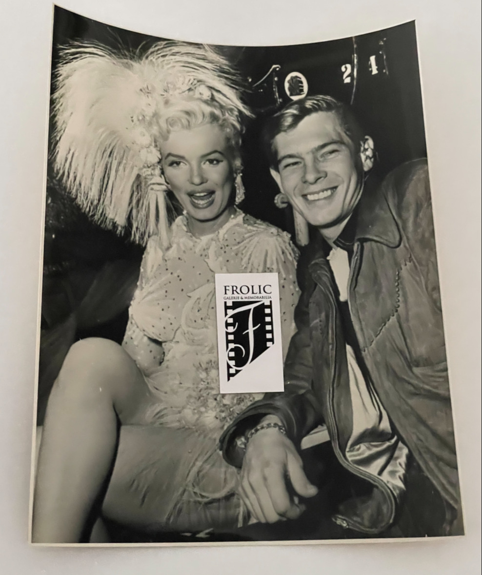 MARILYN MONROE & Johnnie Ray 1954 There's No Business Like Show Business CANDID