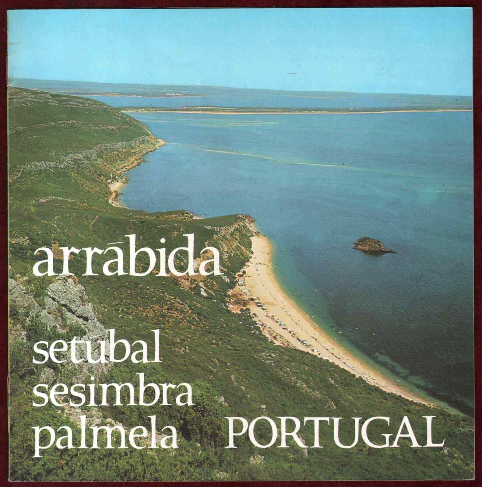 1970s Original Tourist Brochure Arrabida National Park Portugal Setubal Illus...