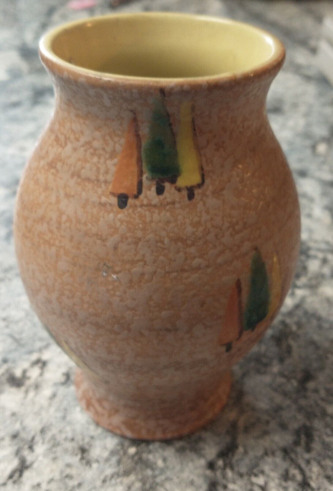 vintage mexican pottery vase.