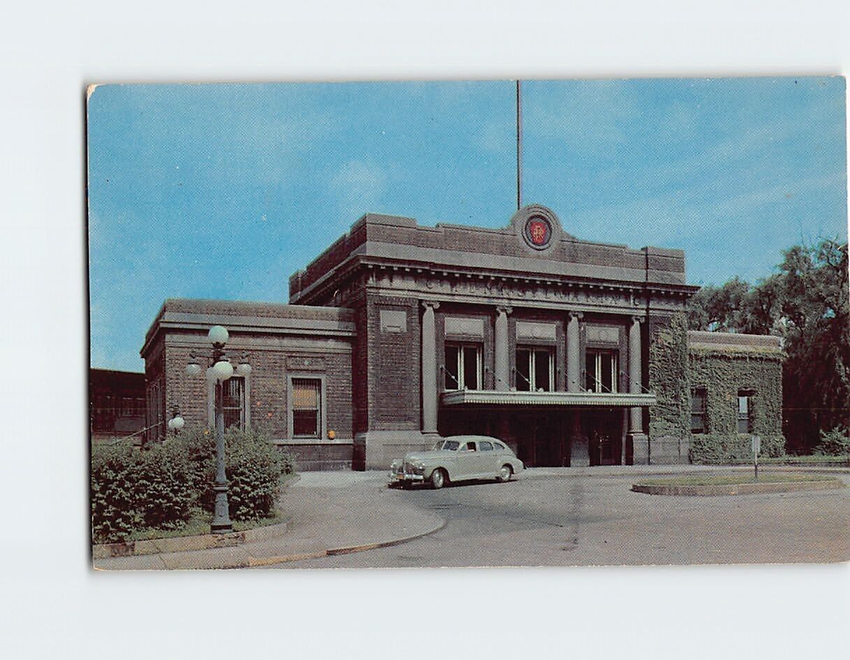 Postcard Pennsylvania Railroad Station, Wilkinsburg, Pennsylvania