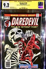 Daredevil #130 CGC SS 9.2 OW/W Signed By Marv Wolfman & Klaus Janson picture