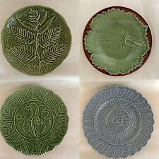 Vintage Handmade Decorative Plates Made In Portugal. Bordallo Pineiro Design picture