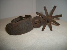 Antique Heavy Mexican Charro Iron Spur Single Only w/no Strap picture