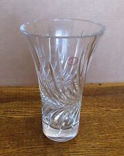 Vintage Crystal Clear Handcut 24% Lead Crystal Vase, Made in Germany, 10