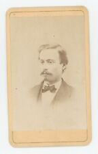Antique CDV Circa 1870s Handsome Man With Van Dyke Goatee Beard Woodbury, CT picture