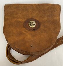 NEW  WAXED AMERICAN BISON LEATHER HAVERSACK MUZZLELOADER POSSIBLES BAG USA MADE picture