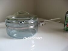 Vtg Pyrex Glass Flameware 6323 saucepan 1½Qt & lid – SNAP BAND very nice picture