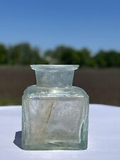 Old Antique Inkwell of the 1800's. Very thick glass picture