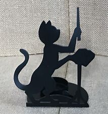 Metal Music Director Orchestra Conductor Cat Luminary Tealight Candle Holder picture