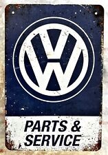 VW Volkswagen Parts Tin Sign (Type 1 Kombi Cab Bug Ford Honda Oval Bow Tie MP3 picture