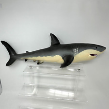 Large Shark Figure Great White Realistic Rubber Educational 23