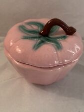 Vintage Belmar California Pottery 310 Pink Strawberry Lidded Jar picture