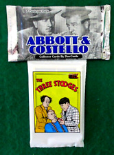 THREE STOOGES ABBOTT & COSTELLO CARD PACKS 1 OF EACH PK- 1989 FTCC 1996 DUOCARDS picture