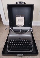 Vintage 1940's REMINGTON RAND Model 5 Portable Manual Typewriter w/ Case picture