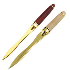 1pcs Wood Handle Letter Opener Stainless Steel Cut Paper Knives Envelope Slitter picture
