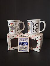 Vintage 1970s Playing Card Poker Coffee Cups | Set of 2 picture
