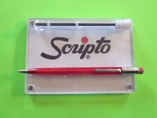 SCRIPTO/SKILCRAFT TRANSLUCENT RED  1.1mm MECHANICAL PENCIL w/tube 1.1mm leads picture