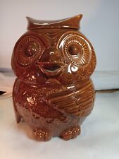 Vintage 1960s McCoy Pottery #204 USA Brown Owl Cookie Jar picture