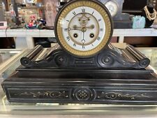 Antique French Marble Drum Head Mantel Clock picture