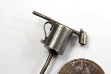 ANTIQUE SILVER BEER TANKARD & CLAY PIPE STICKPIN c1800's  picture