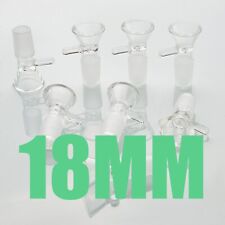 8Pc 18MM Male Glass Bowl For Water Pipe Hookah Bong Replacement Head US Shipping picture