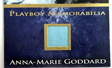 Playboy Authentic Memorabilia Card ~ ANNA-MARIE GODDARD (JAN 1994) ~ POTM Swatch picture