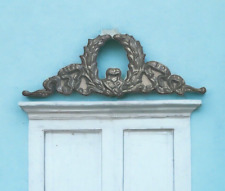 Neoclassic Laurel Wreath Door Topper Wall Ornament Antique Plaque Architectural picture