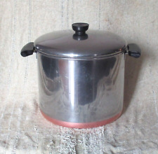 Revere Ware 8 Quart Copper Clad Stainless Steel Stock Pot With Lid USA picture