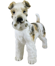 Vintage LEFTON WIRE HAIRED FOX TERRIER dog porcelain 6