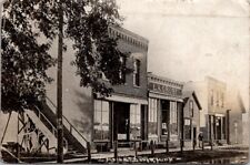 RARE RPPC Dover MN Minnesota, Main Street, L.A. Groby Building Vintage Postcard picture