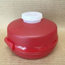 Tupperware Bagel Keeper Salad Sandwich Snack + Mini Smidget Container Red #4440 picture