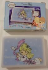PRECIOUS MOMENTS GIFTCO TISSUE BOX HOLDER POCKET PURSE SIZE BLESS YOU ANGEL 6824 picture