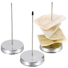 3 Pack Paper Receipt Holder Spike Stainless Steel Check Spindle Desk Bill Rod picture